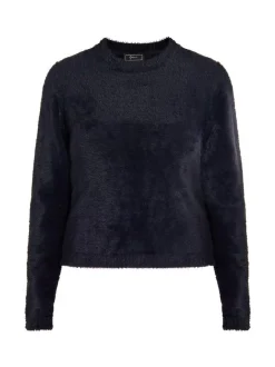 Faina Damen Strickpullover in schwarz