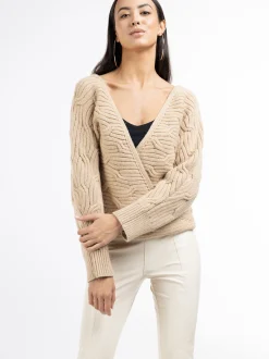 Faina Damen Strickpullover in beige