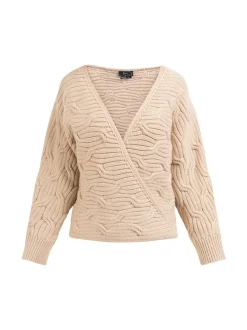 Faina Damen Strickpullover in beige
