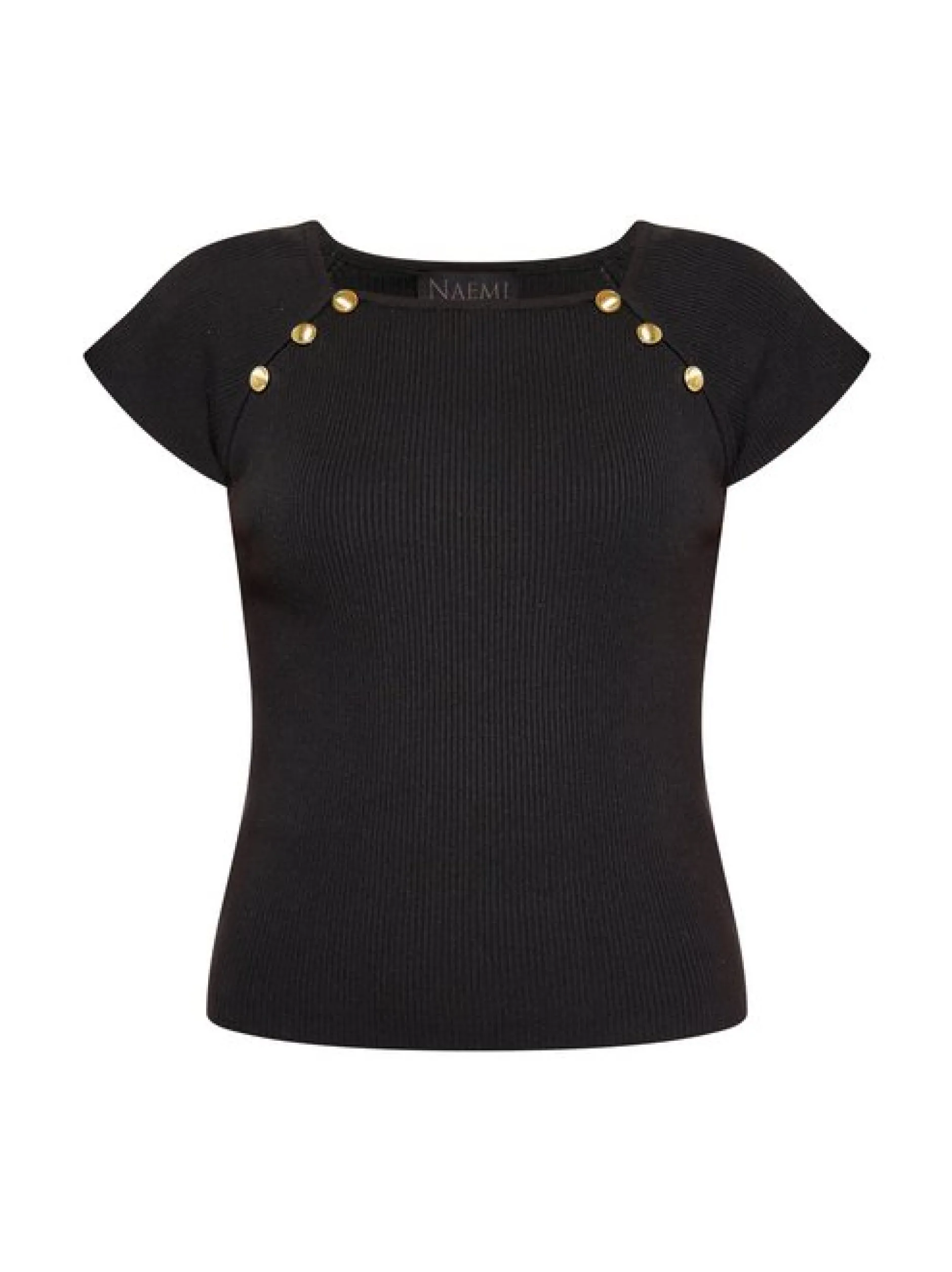 Faina Damen T-Shirt in schwarz