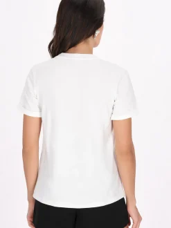 Faina Damen T-Shirt in weiß - Ausschnitt: Rundhals