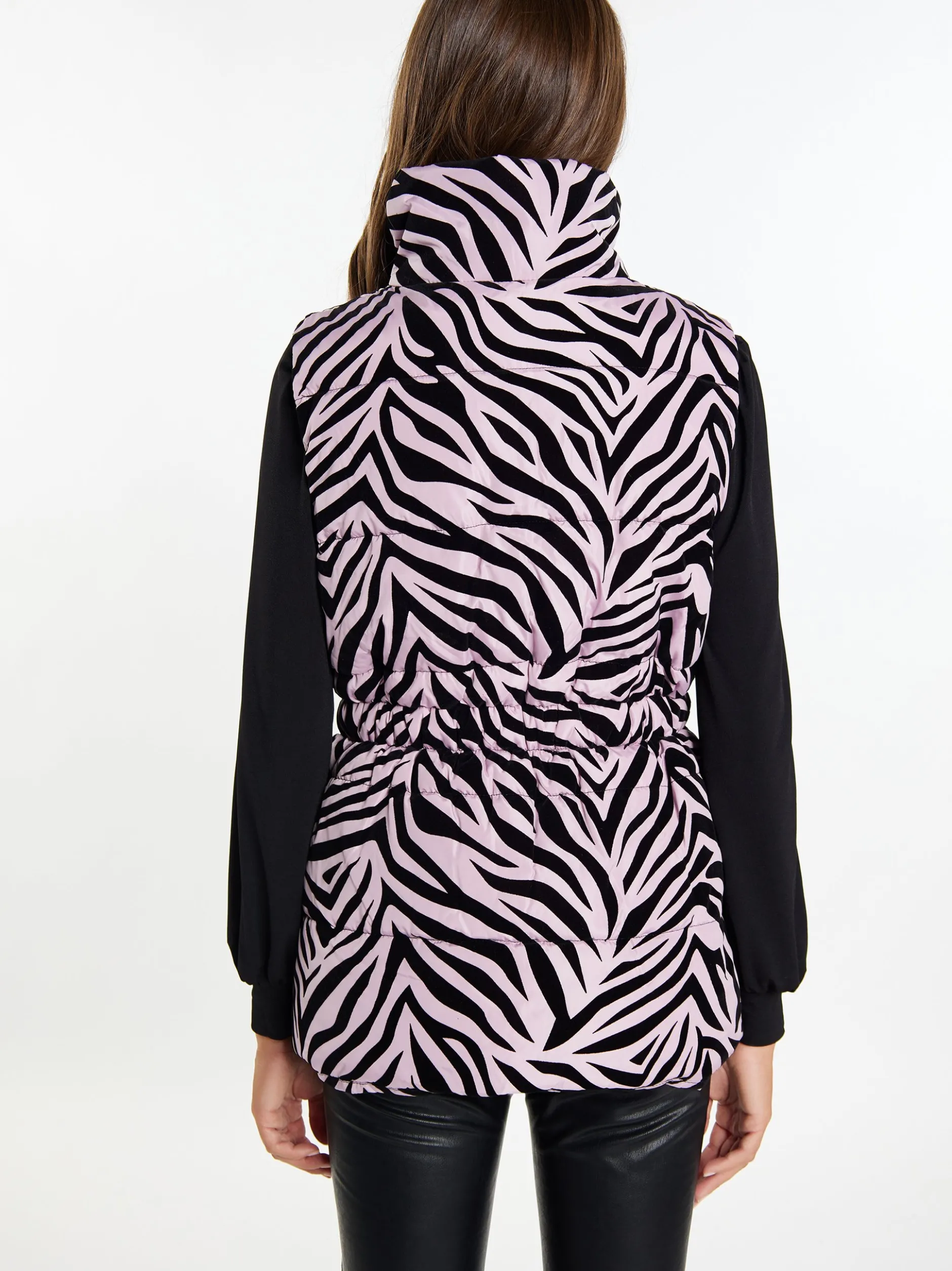 Faina Damen wattierte Weste in lila