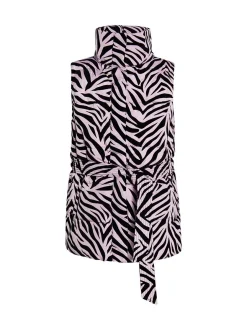 Faina Damen wattierte Weste in lila