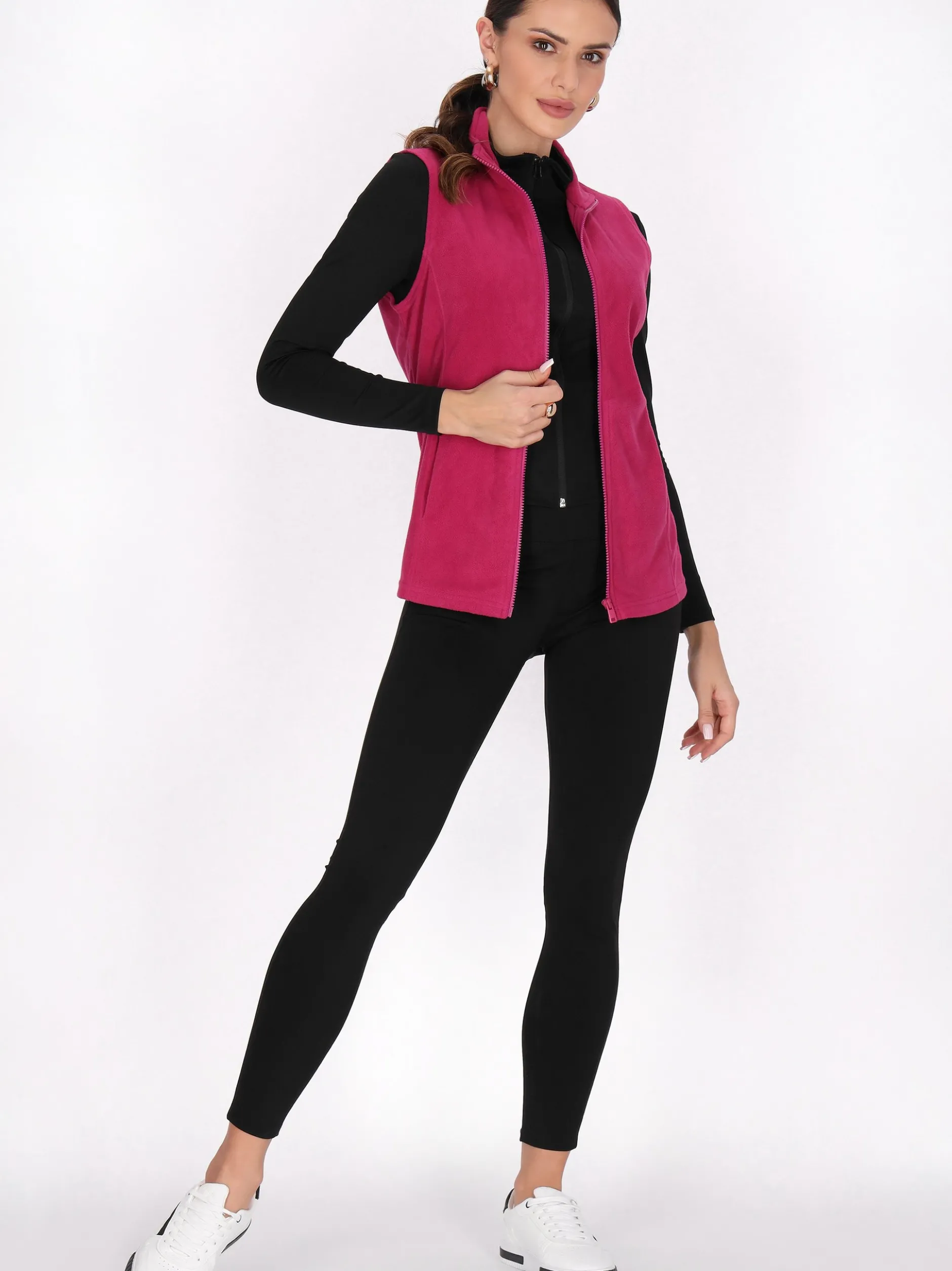 Faina Damen Weste in fuchsia