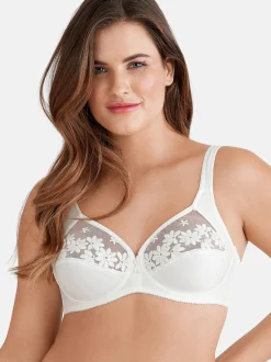 Felina Damen Bügel BH - Swiss Broderie in ecru weiß