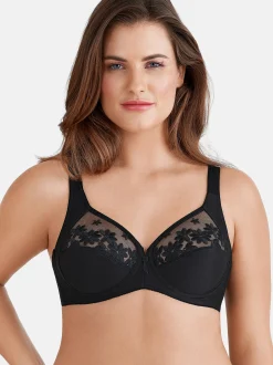 Felina Damen Bügel BH - Swiss Broderie in schwarz