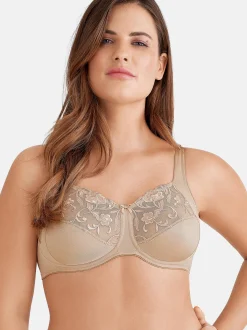 Felina Damen BH ohne Bügel - Moments in beige braun