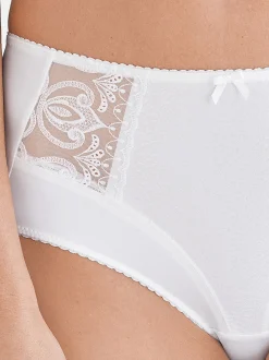 Felina Damen Taillen Slip - Serenada in weiß