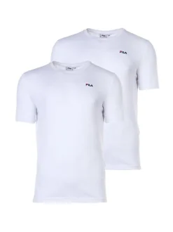 FILA Herren T-Shirt 2er Pack in weiß - Ärmel: kurzarm