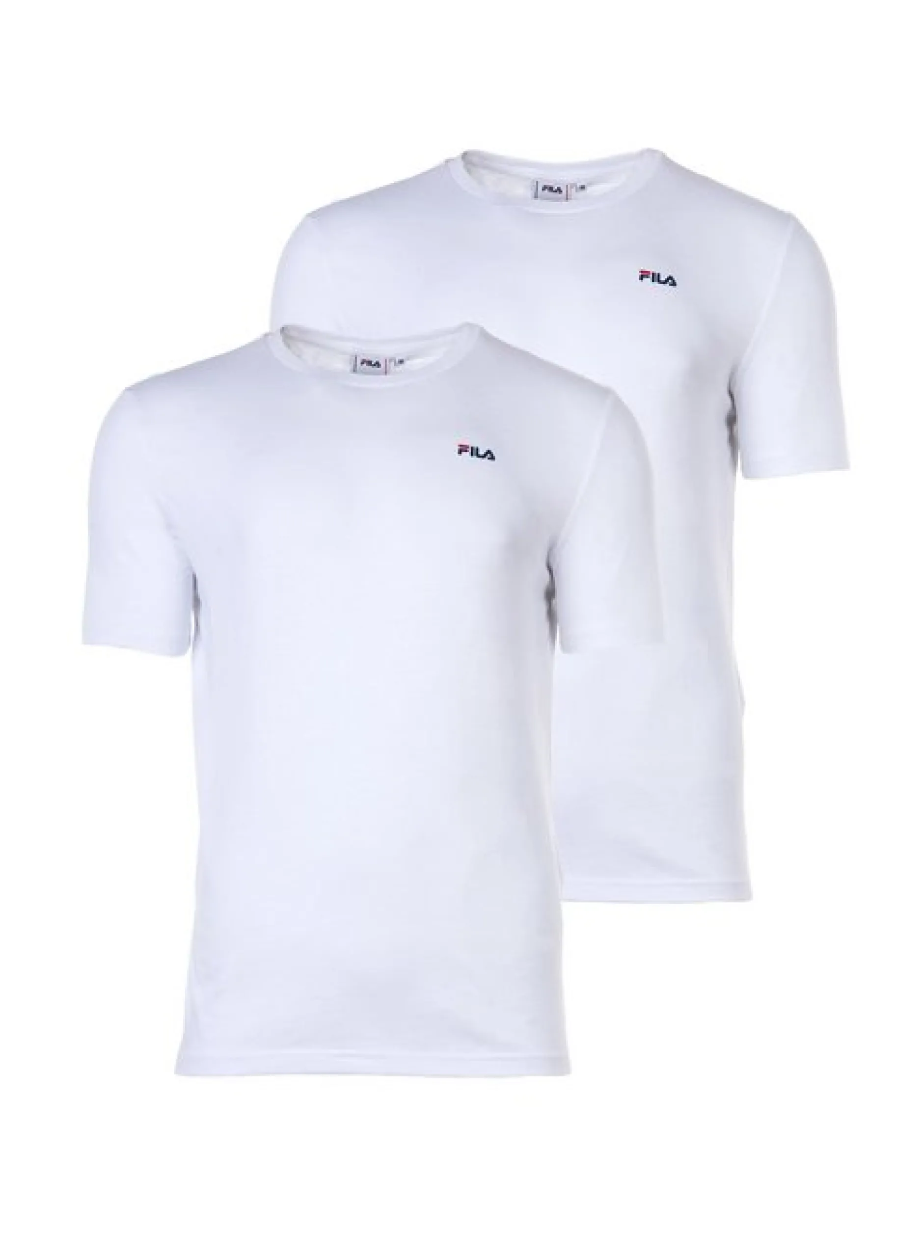 FILA Herren T-Shirt 2er Pack in weiß - Ärmel: kurzarm