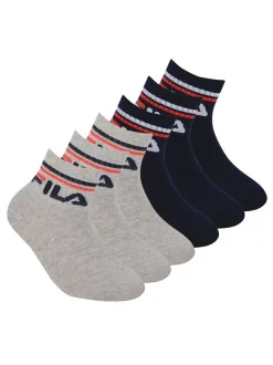 FILA Unisex Socken 6er Pack in mehrfarbig