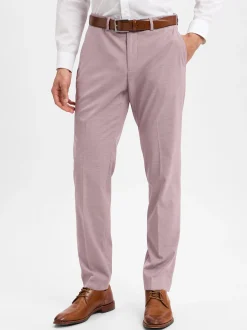 Finshley & Harding Herren Baukasten-Anzughose - California in rosenholz weiß