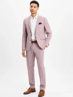 Finshley & Harding Herren Baukasten-Anzughose - California in rosenholz weiß
