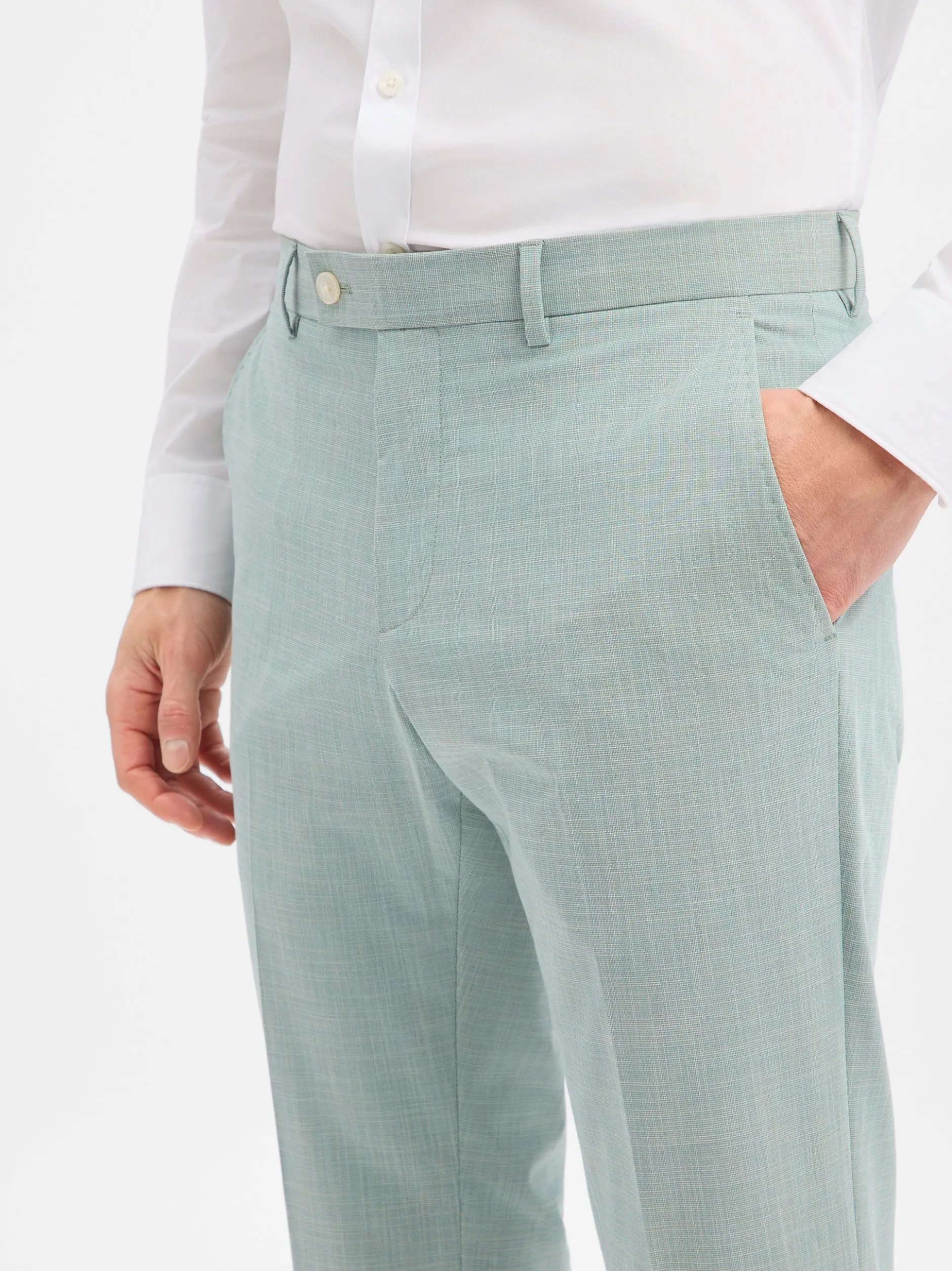 Finshley & Harding Herren Baukasten-Hose - Mitch in schilf ecru