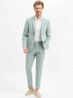 Finshley & Harding Herren Baukasten-Hose - Mitch in schilf ecru