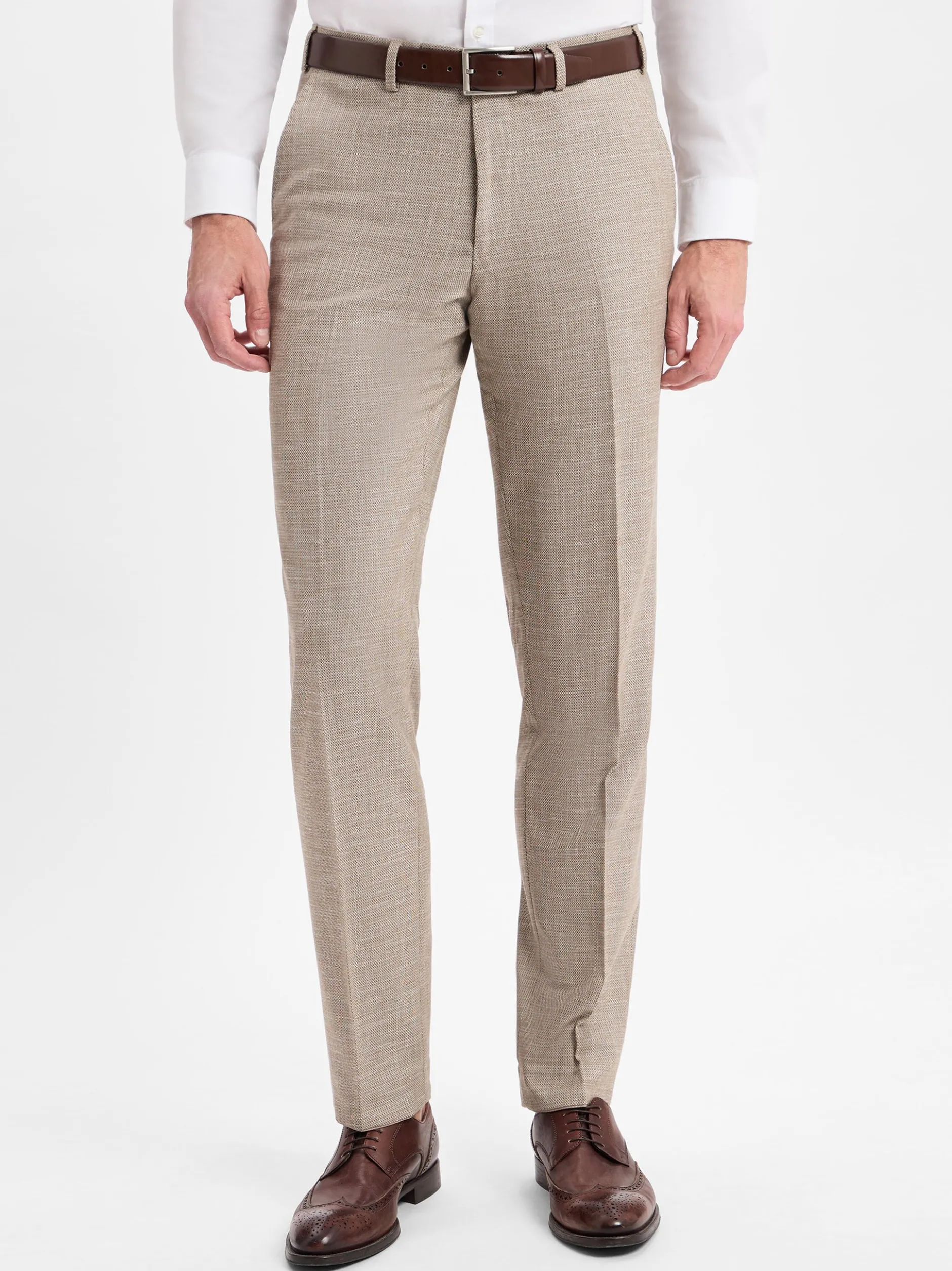 Finshley & Harding Herren Baukasten-Hose - Mitch in beige