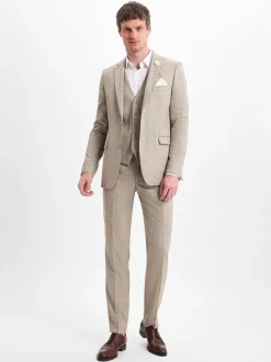Finshley & Harding Herren Baukasten-Hose - Mitch in beige