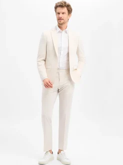 Finshley & Harding Herren Baukasten-Sakko - Steven in beige ecru
