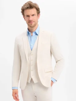 Finshley & Harding Herren Baukasten-Sakko in beige