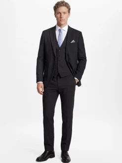 Finshley & Harding Herren Baukasten-Anzughose Modern Fit in anthrazit