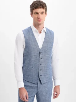 Finshley & Harding Herren Baukasten-Weste - Max in indigo