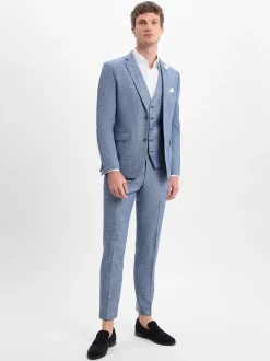 Finshley & Harding Herren Baukasten-Weste - Max in indigo