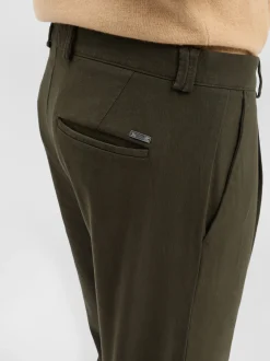 Finshley & Harding Herren Bundfaltenhose - Todd in oliv