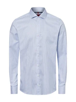 Finshley & Harding Herren Businesshemd - Easy Care in hellblau