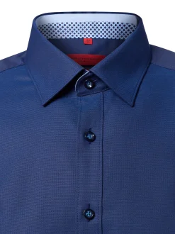 Finshley & Harding Herren Businesshemd in marine