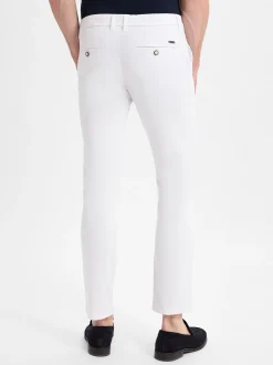 Finshley & Harding Herren Chino - Dylan in weiß
