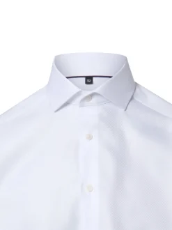 Finshley & Harding Herren Hemd Bügelfrei in weiß