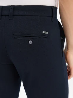 Finshley & Harding Herren Hose - Dylan Slim Fit in marine