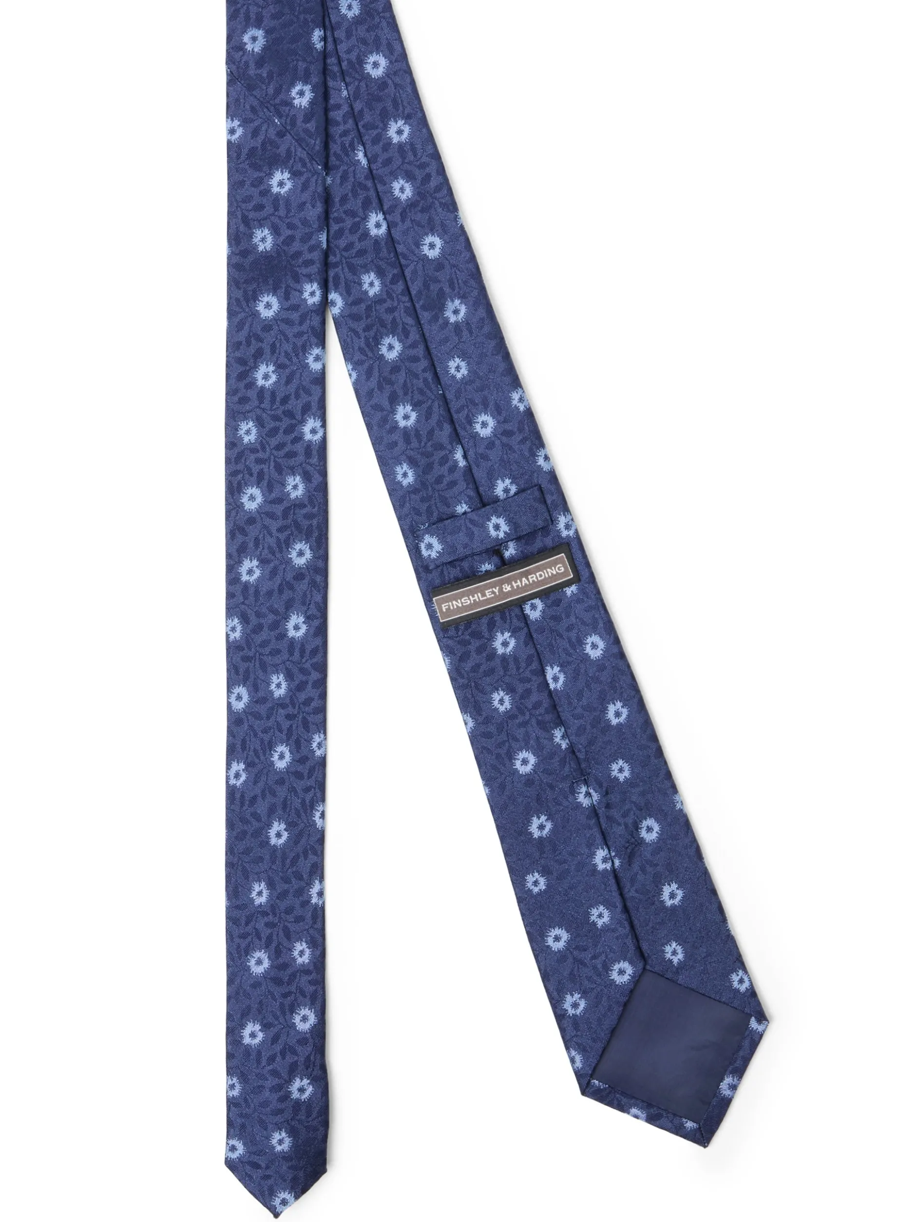 Finshley & Harding Herren Krawatte in indigo