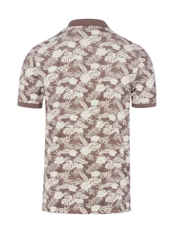 Finshley & Harding Herren Poloshirt in schlamm weiß