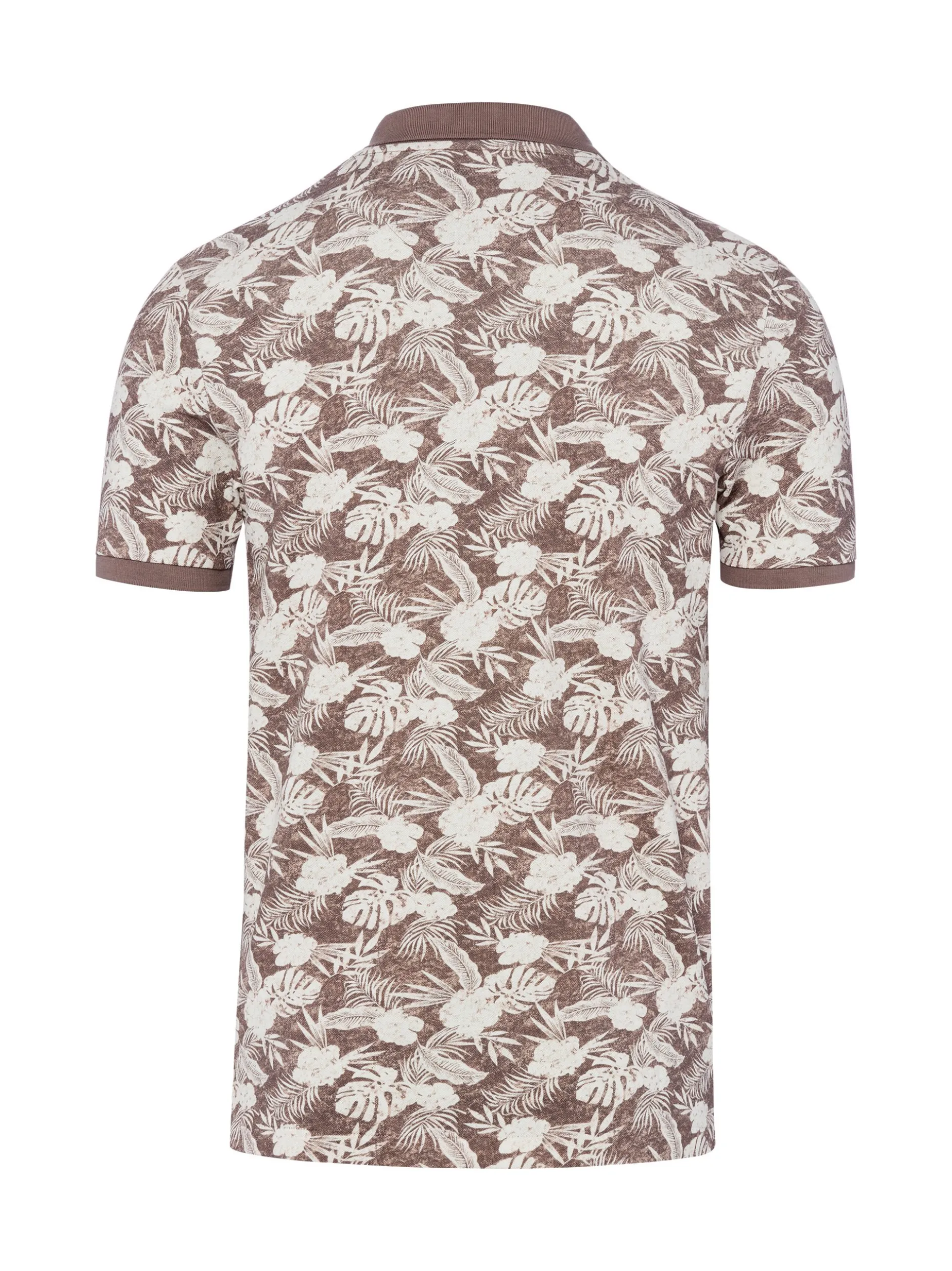 Finshley & Harding Herren Poloshirt in schlamm weiß