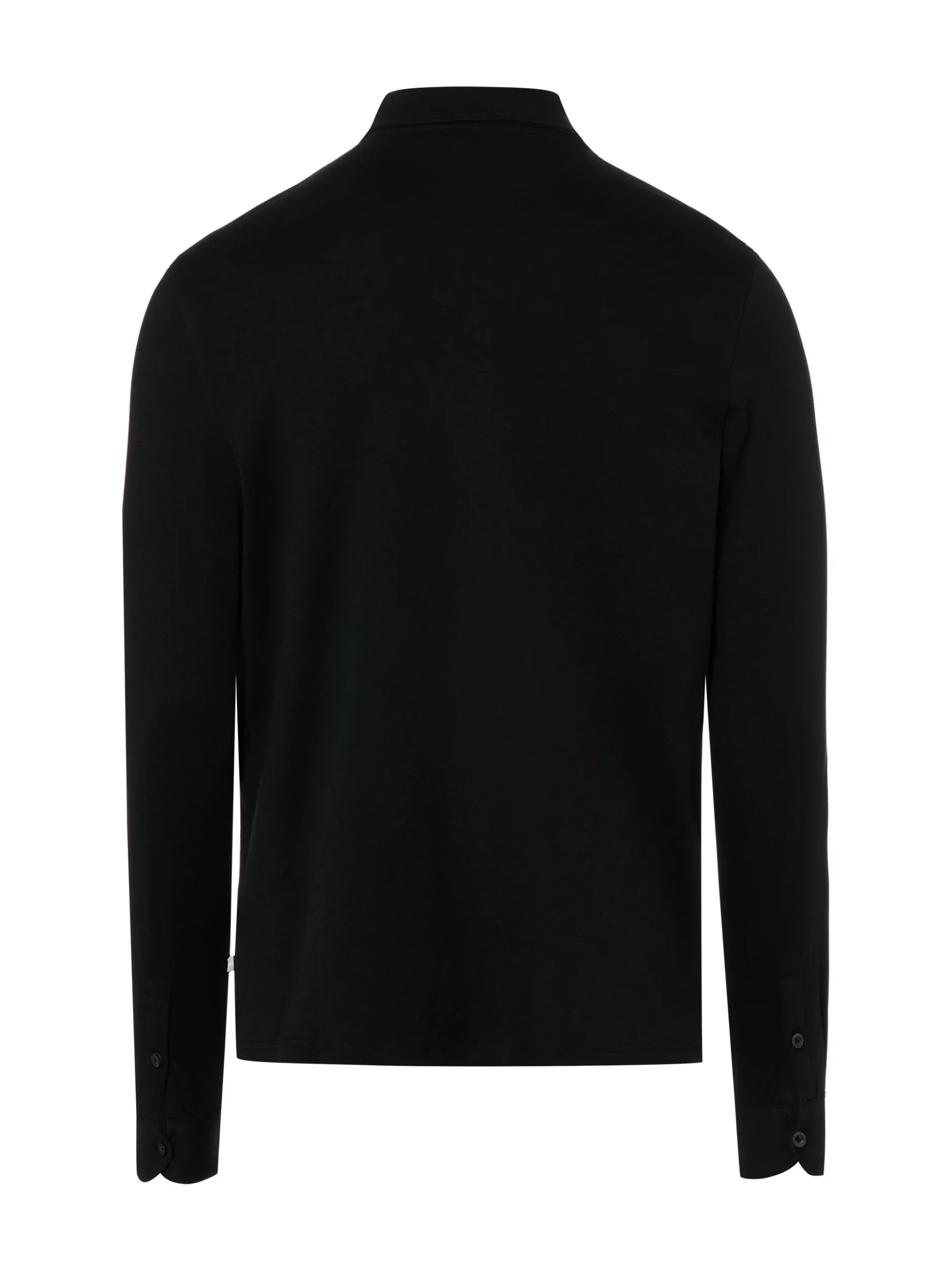Finshley & Harding Herren Polo-Langarmshirt in schwarz