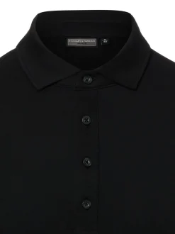 Finshley & Harding Herren Polo-Langarmshirt in schwarz