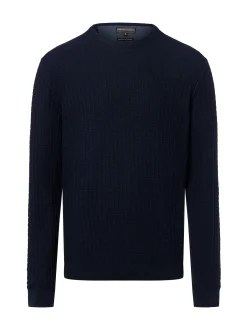 Finshley & Harding Herren Pullover mit Cashmere-Anteil in marine