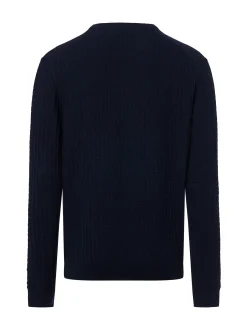 Finshley & Harding Herren Pullover mit Cashmere-Anteil in marine