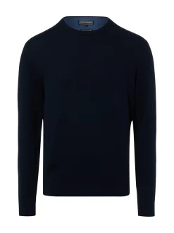 Finshley & Harding Herren Pullover mit Cashmere-Anteil in marine