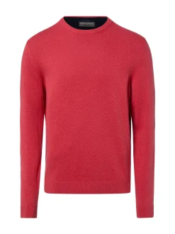 Finshley & Harding Herren Pullover mit Cashmere-Anteil in himbeer