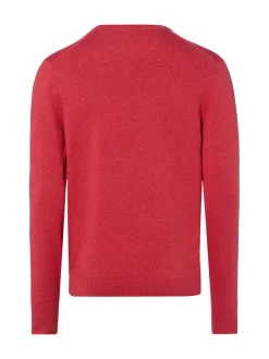 Finshley & Harding Herren Pullover mit Cashmere-Anteil in himbeer