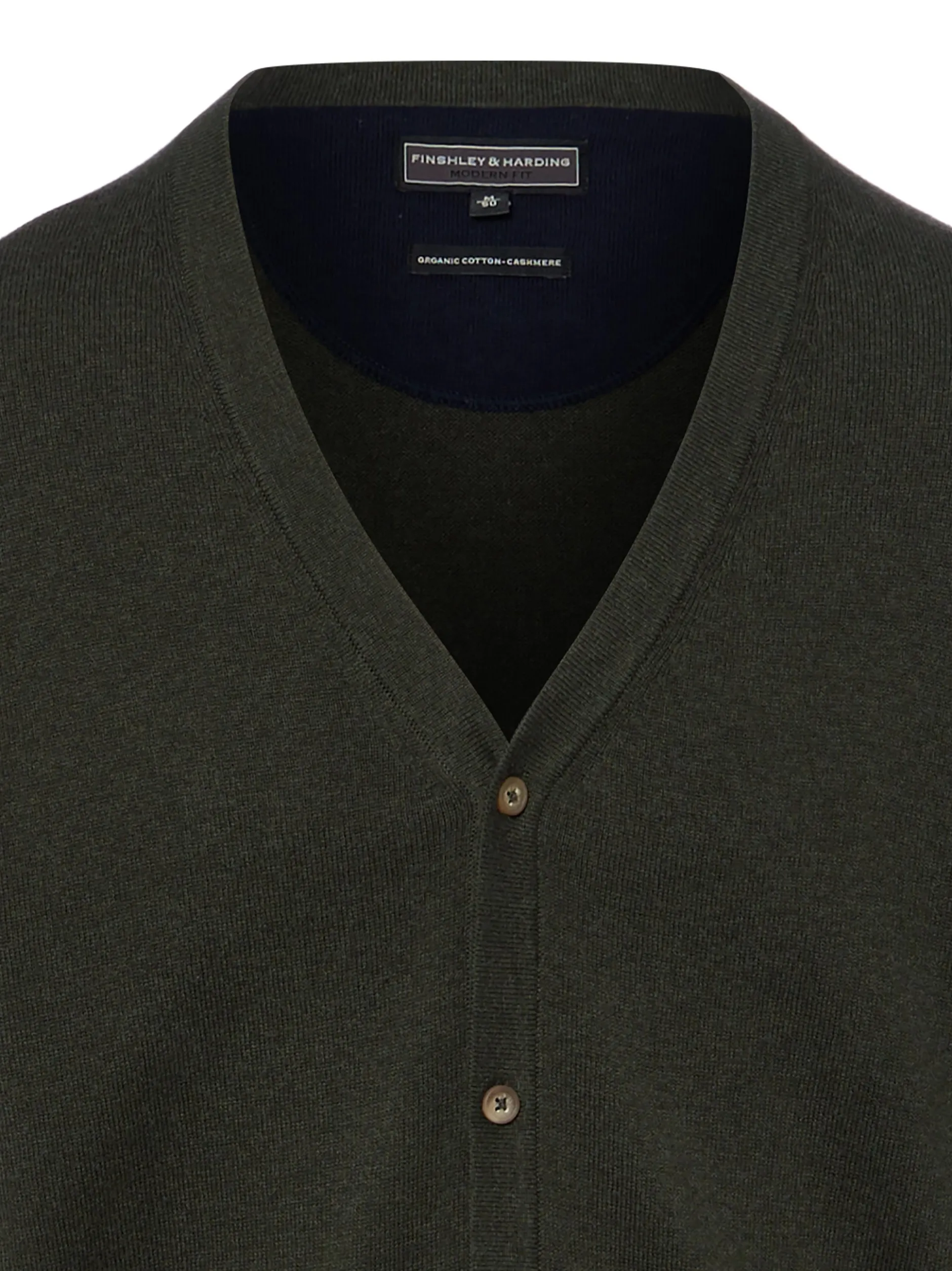 Finshley & Harding Herren Strickjacke in tanne