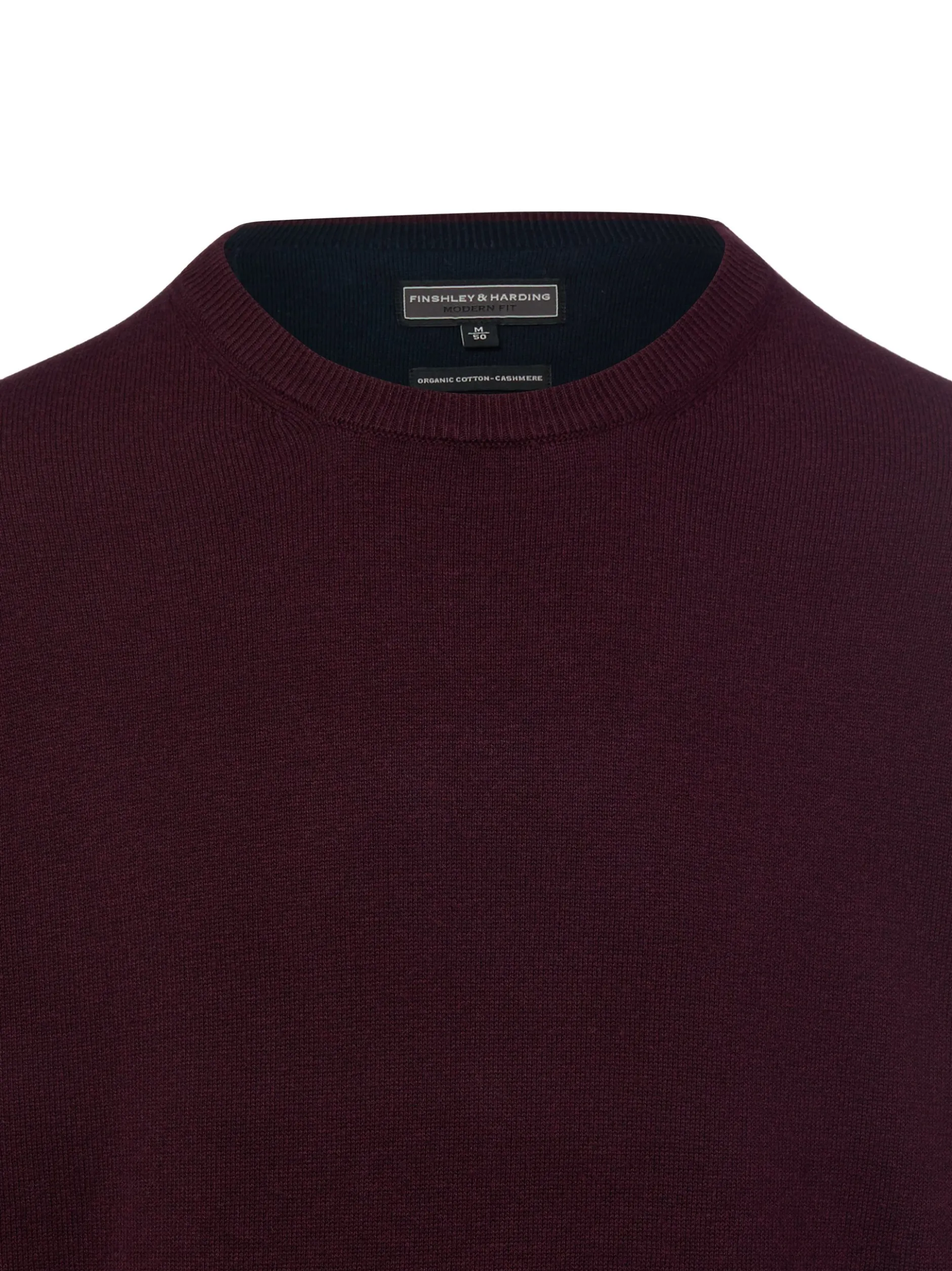 Finshley & Harding Herren Strickpullover in aubergine