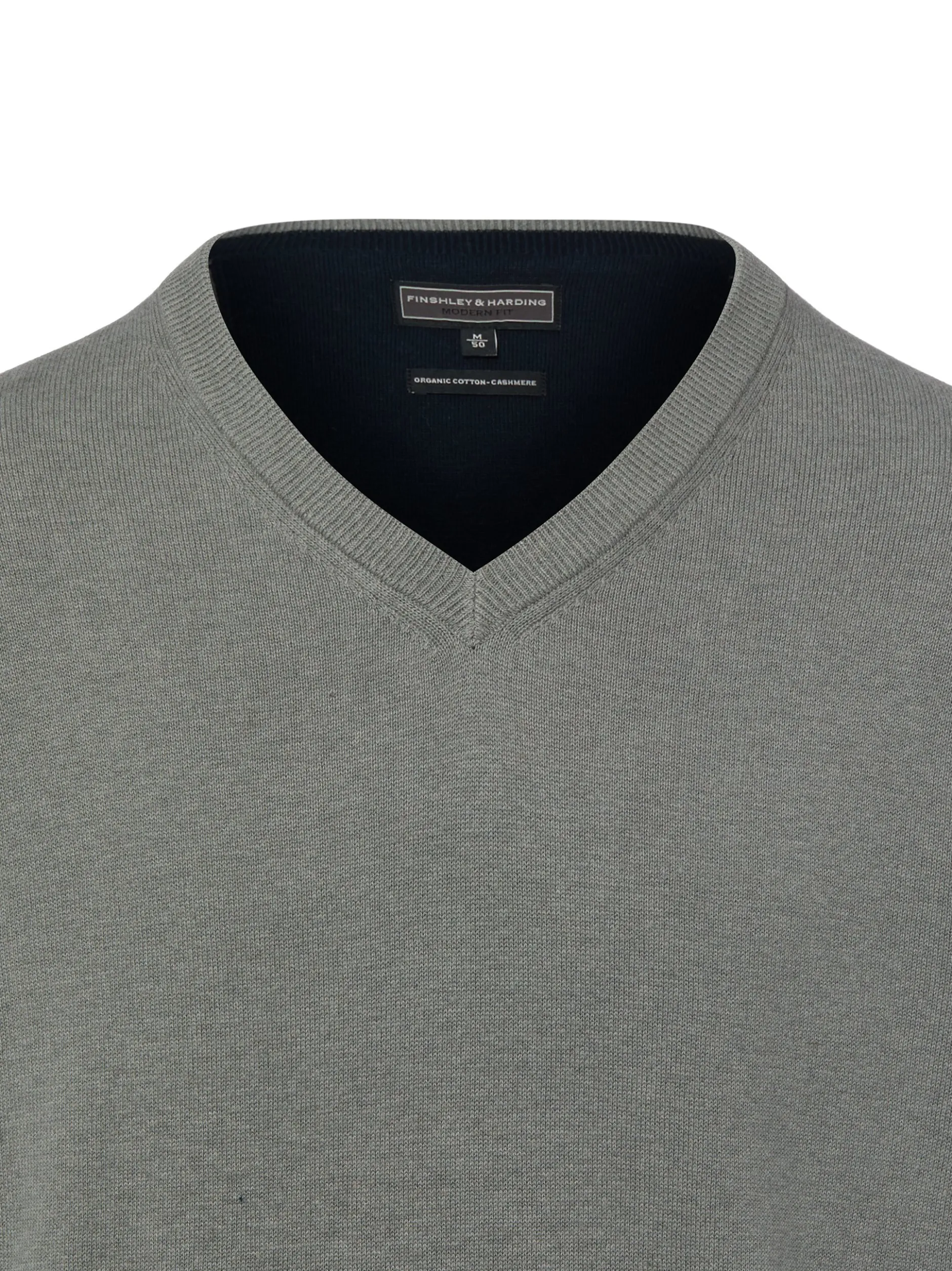 Finshley & Harding Herren Strickpullover in grau