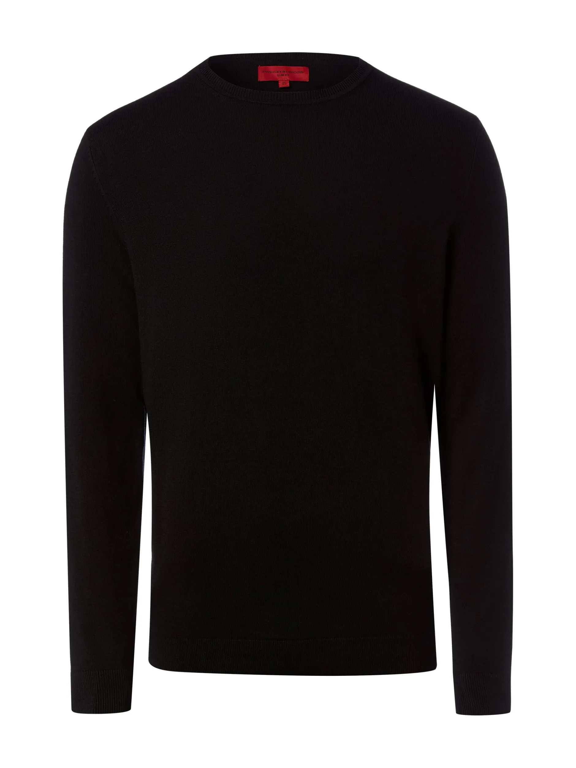 Finshley & Harding Herren Strickpullover in schwarz