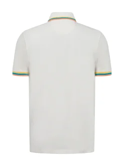 Finshley & Harding London Herren Poloshirt in beige mehrfarbig