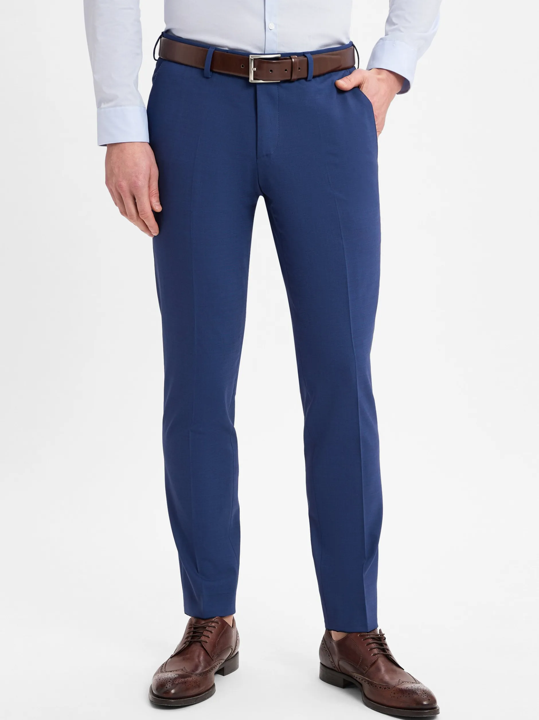 Finshley & Harding London Herren Baukasten-Hose - Hoxdon in indigo