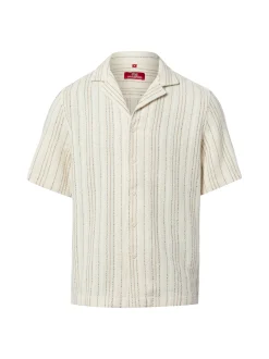 Finshley & Harding London Herren Kurzarmhemd in beige