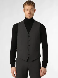 Finshley & Harding London Herren Baukasten-Weste in anthrazit